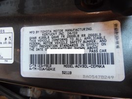 2003 TOYOTA CAMRY LE GRAY 2.4L AT Z17785